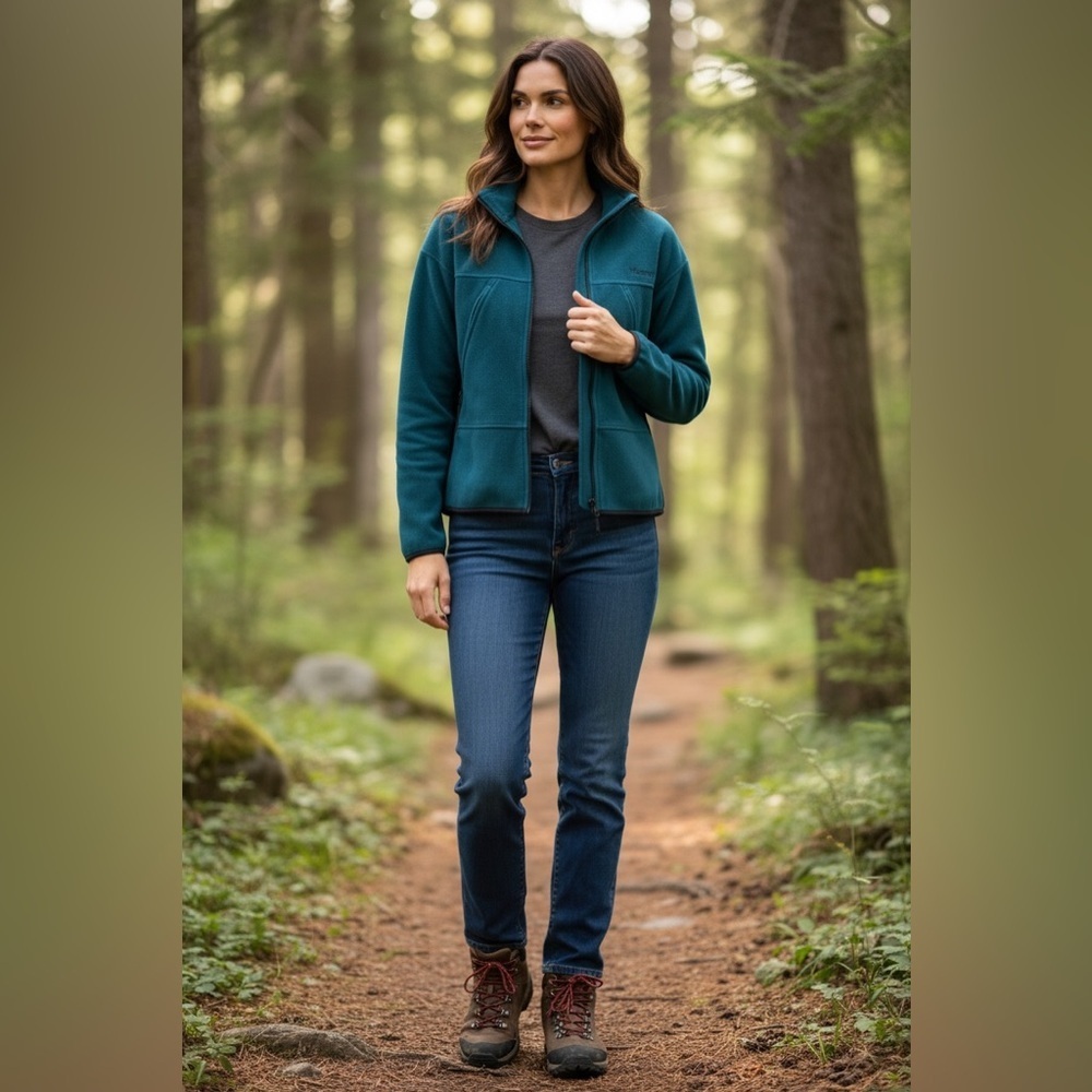 Marmot full-zip‎ fleece jacket is a lightweight mid-layer garment Women’s Size S